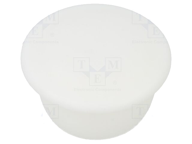 Afsluitdopje; H: 8,5mm; indrukken; Flensdiam: 19mm; wit; LDPE Afsluitdopje; H: 8,5mm; indrukken; Flensdiam: 19mm; wit; LDPE